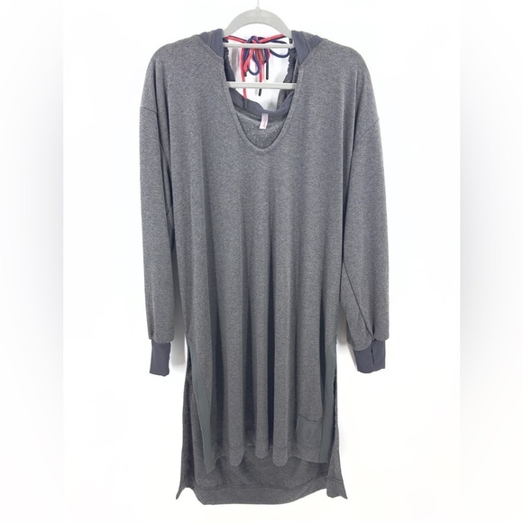 Free People Movement Womens Feel Good Layer Longline Hoodie Dress Tunic Size XL - Picture 4 of 16
